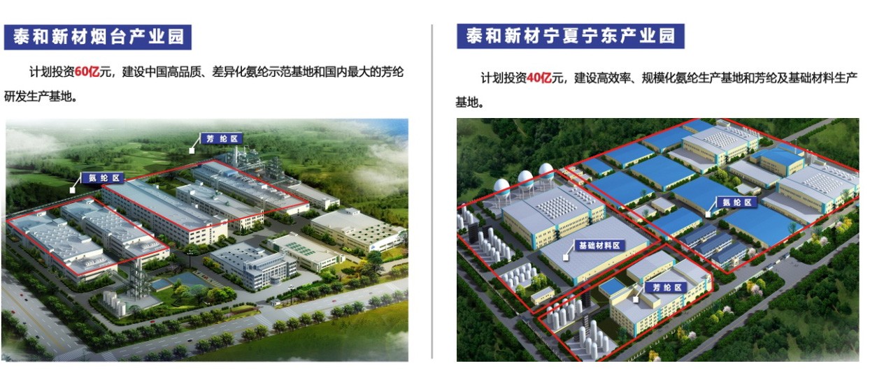 公司规定五年发展规划—投资100亿元建设山东烟台,宁夏宁东双产业园